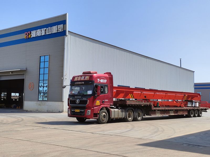 電動葫蘆門式起重機  MHxh10t—14m 外懸3.5/1.5m 制作完成，發(fā)往青海交付客戶使用